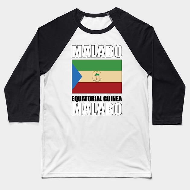 Flag of Equatorial Guinea Baseball T-Shirt by KewaleeTee